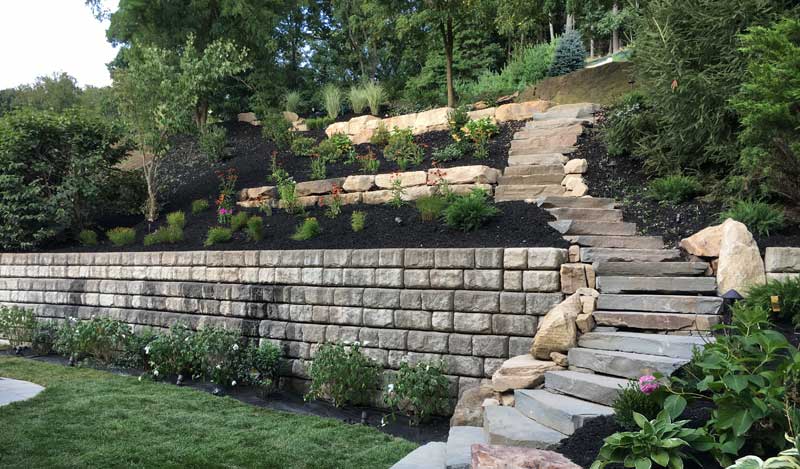 natural stone staircase